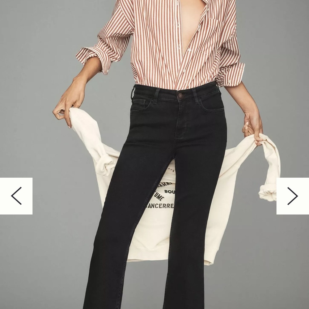 Pilcro Yaya Mid Rise crop jeans